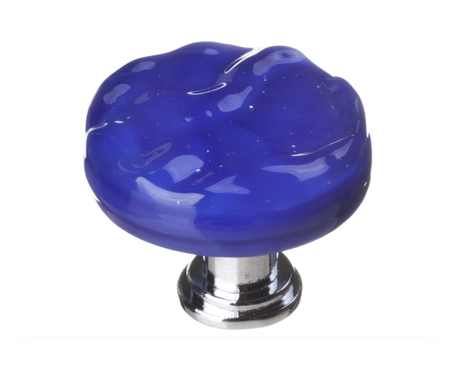 Glacier Mushroom Knob Knob, Spruce Green, Polished Chrome