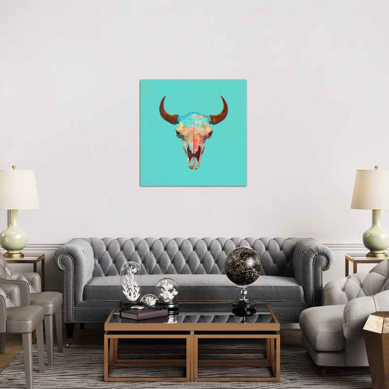 Turquoise Sky by Terry Fan - Wrapped Canvas Print, 45.72 cm H x 45.72 cm W x 1.91 cm D