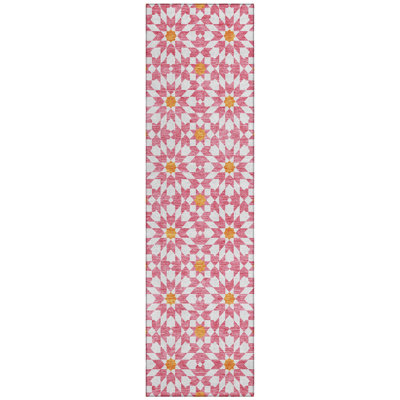 Washable Floral Indoor / Outdoor Rug