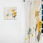 Touched By Mustard - jaune et gris ultime II - rideau occultant abstrait - 1 panneau-112760235