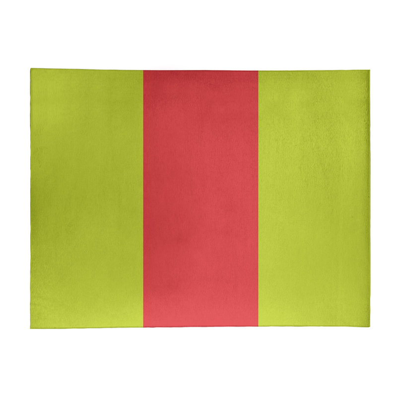 Tapis vert/rouge torche volts, Rectangle 2 pi x 3 pi
