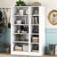 Armoire moderne à 3 portes avec tablettes élégantes, blanc - Caractéristiques luxueuses du rangement extérieur de la chambre à coucher, attrait amélioré