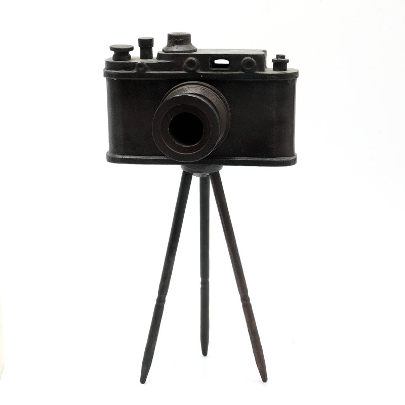 Decorative Aluminium Camera-Table Décor-Tabletop Object-8X4.5X14.5"