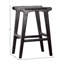 Dale 24" Tall Backless Counter Stool, Black