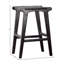Tabouret de comptoir en cuir Nolhan Valeria