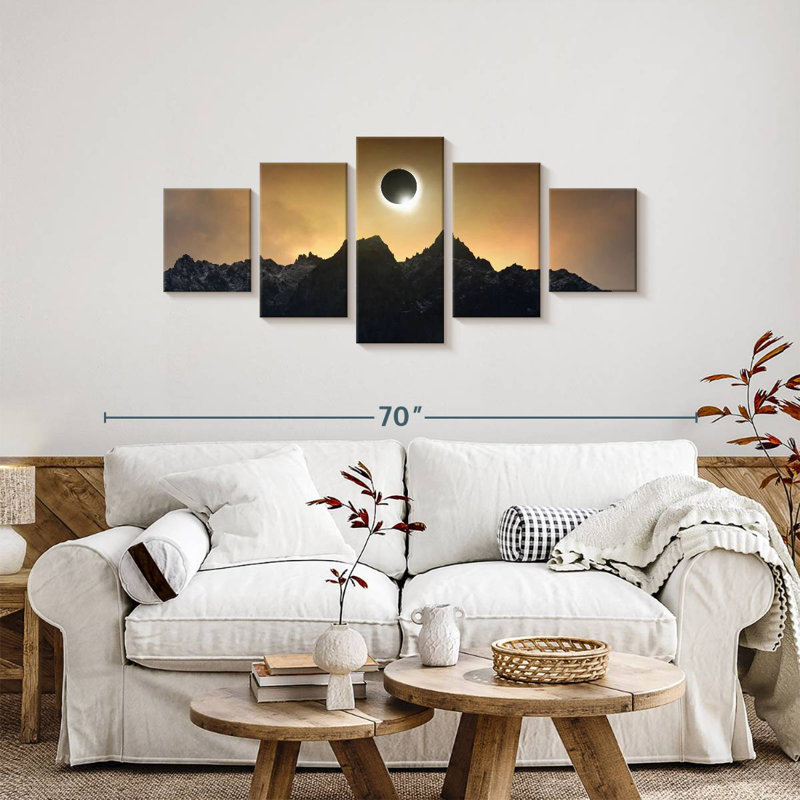 Spectaculaire éclipse solaire, H 24 po x l 55 po