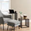 Nayson Glass Top End Table