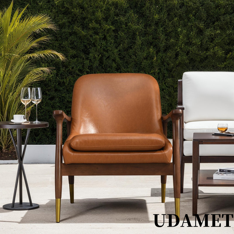 Chaise d'appoint 29,2 po Mid-Century