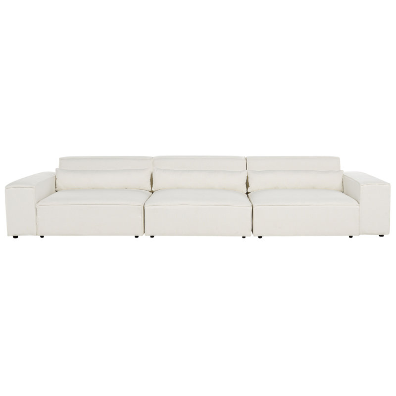 Netanya 3 Seater Sofa, White Boucle