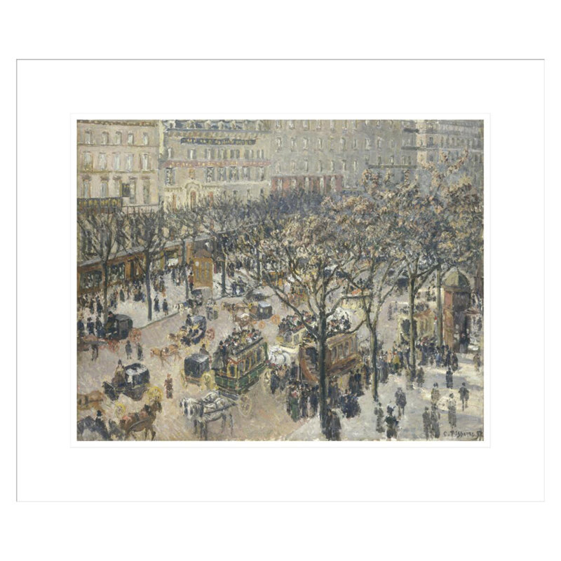 «Boulevard des italiens Morning Sunlight» par Camille Pissarro, impression giclée sur cadre, H 17,75 po x l 20,95 po