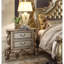 2 Drawers Poplar Wood Nightstand-31654766