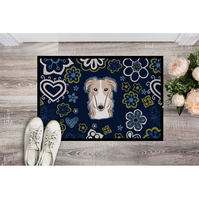 Tapis d'extérieur antidérapant Toluca, L 24 po x L 36 po, Barzoï