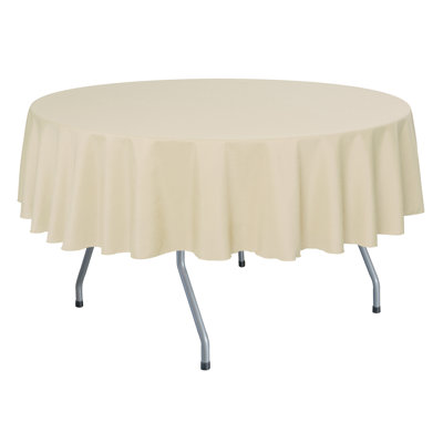Ultimate Textile - Round Polyester Linen Tablecloth