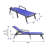 Marlin Outdoor Patio Reclining Chaise Lounge Arm Chair with Powder-Coated Aluminum Frame- Breathable Sling Mesh Fabric, Adjustable Backrest-124823756-124823759