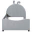 Upholstered Daybed With Rabbit Ear Shaped Headboard-587648289