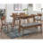Natural Walnut Rectangular Dining Table