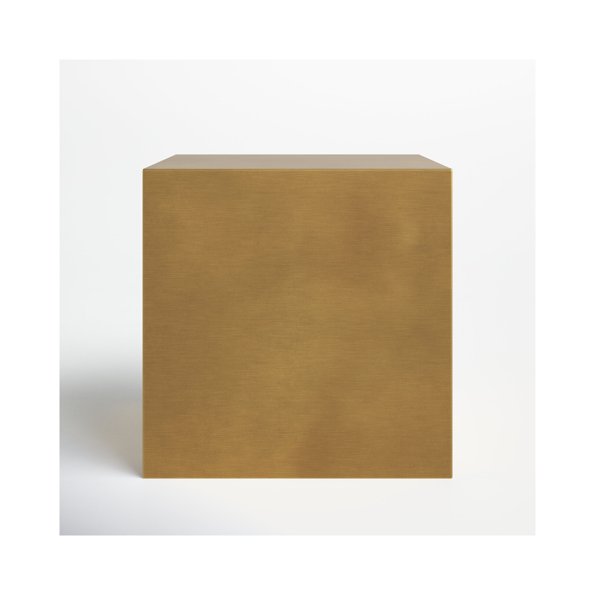 Jules End Table, Brass, 20" H x 20" x 20" D