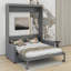 Lit escamotable double pleine grandeur avec coussin-412783792