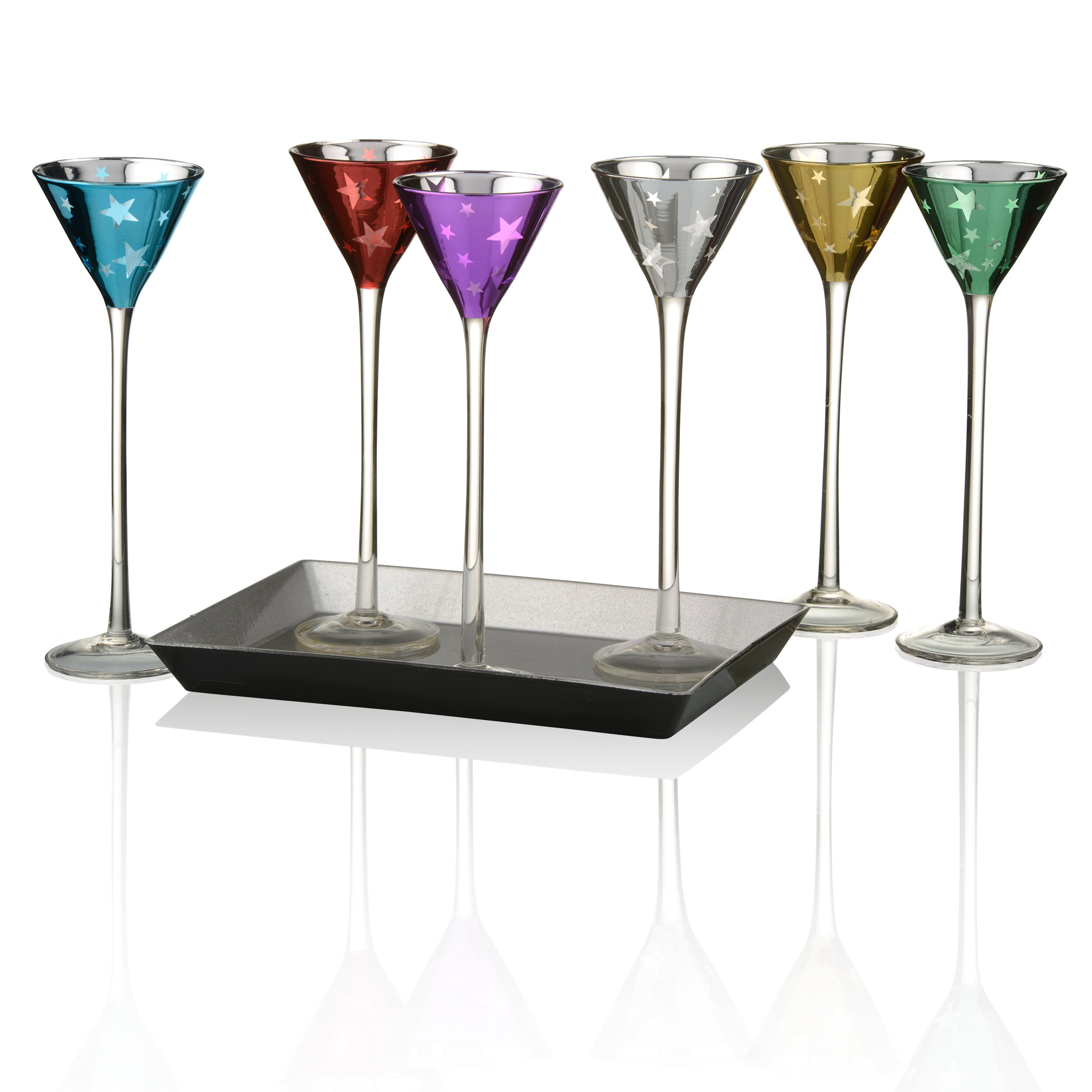 Nicolette Mayer 2 - Piece 2.25oz. Lead Free Crystal Martini Glass