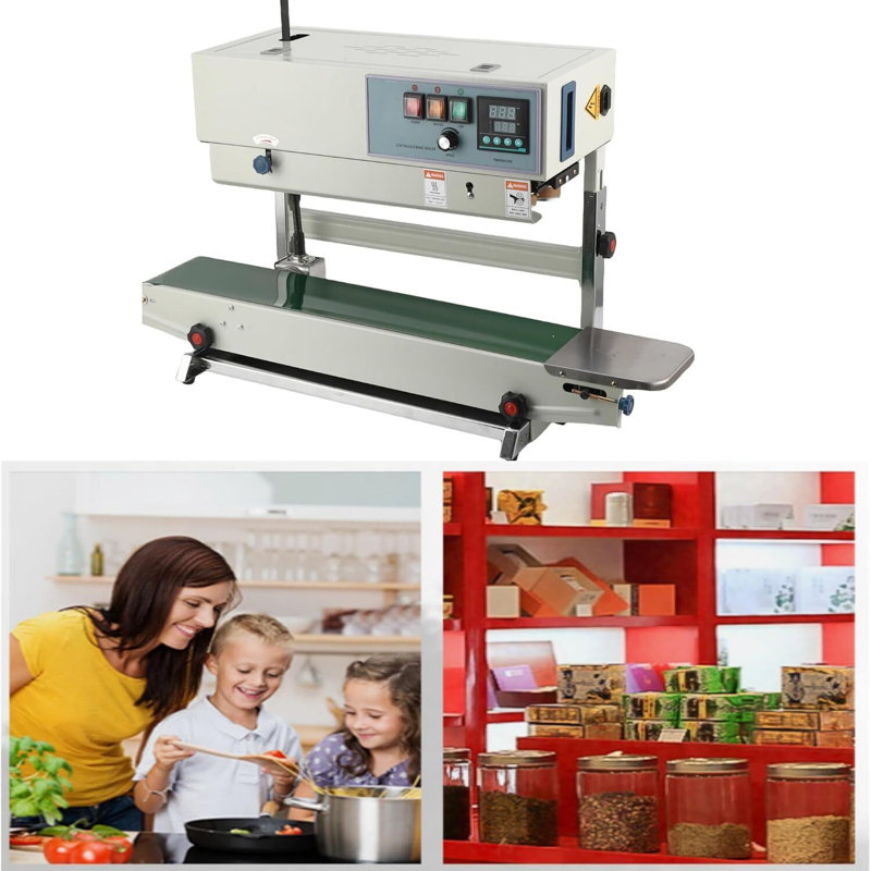 Vertical Continuous Band Sealer - Automatic Sealing With Digital Temperature Control