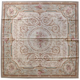 Aubusson One-of-a-Kind 9'10" X 10'2" Flatweave Area Rug