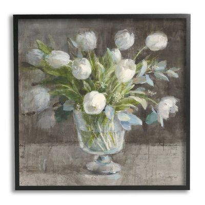 Vase rustique tulipe blanche par Danhui Nai