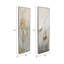 Hand Painted Wall Art, Set of 2 - Abstract Framed Canvas Wall Decor -Textured Artwork for Living Room, Bedroom, Entryway, 70"