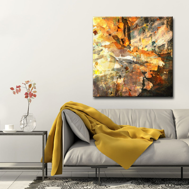 « abstract abs i », ensemble de 2 reproductions d’art sur toiles, H 24 po x l 12 po x P 1,5 po