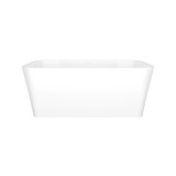 Edge 59" x 31-1/2" Freestanding Soaking Bathtub in Volcanic Limestone with No Overflow Hole