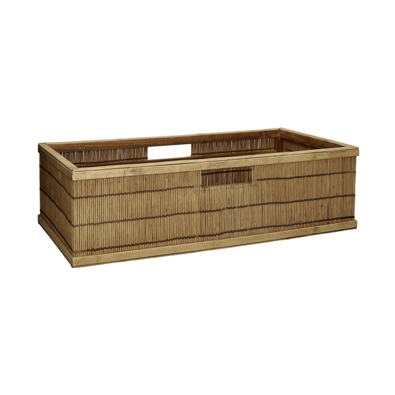 17 Stories Aliia Bamboo Basket, Brown
