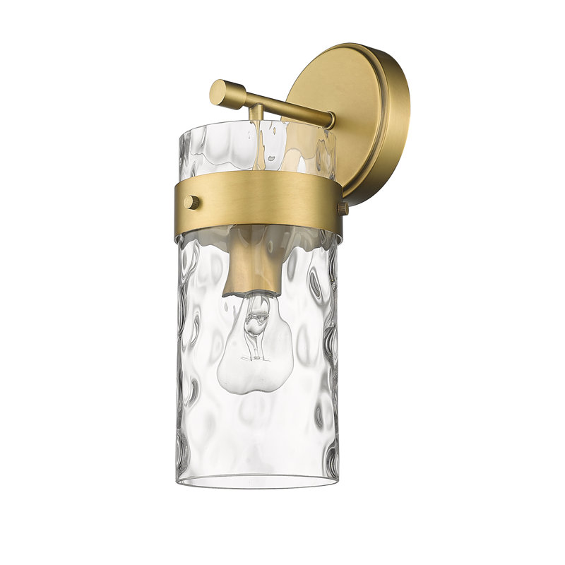 Aultman Armed Sconce, 14" H x 6.5" W x 5.5" D, Rubbed Brass
