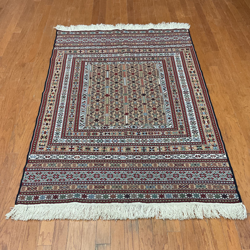  Tapis en laine Soumak fabriqué à la main