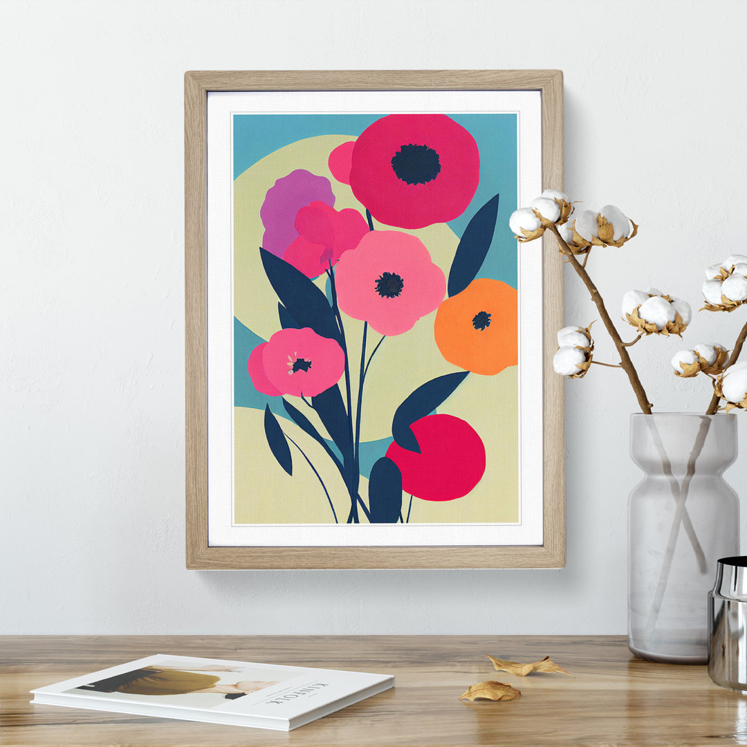 Wondrous Abstract Flowers No.3 - Wall Art