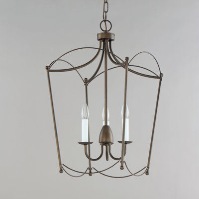Lustre rectangulaire à 3 lumières
