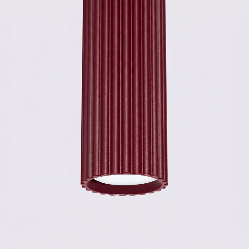 Pendant lamp Bonina 1 burgundy, 45x6,5x98 cm, Burgundy, 3 Lights