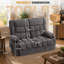 Causeuse inclinable avec porte-gobelets et poche latérale-1208664581