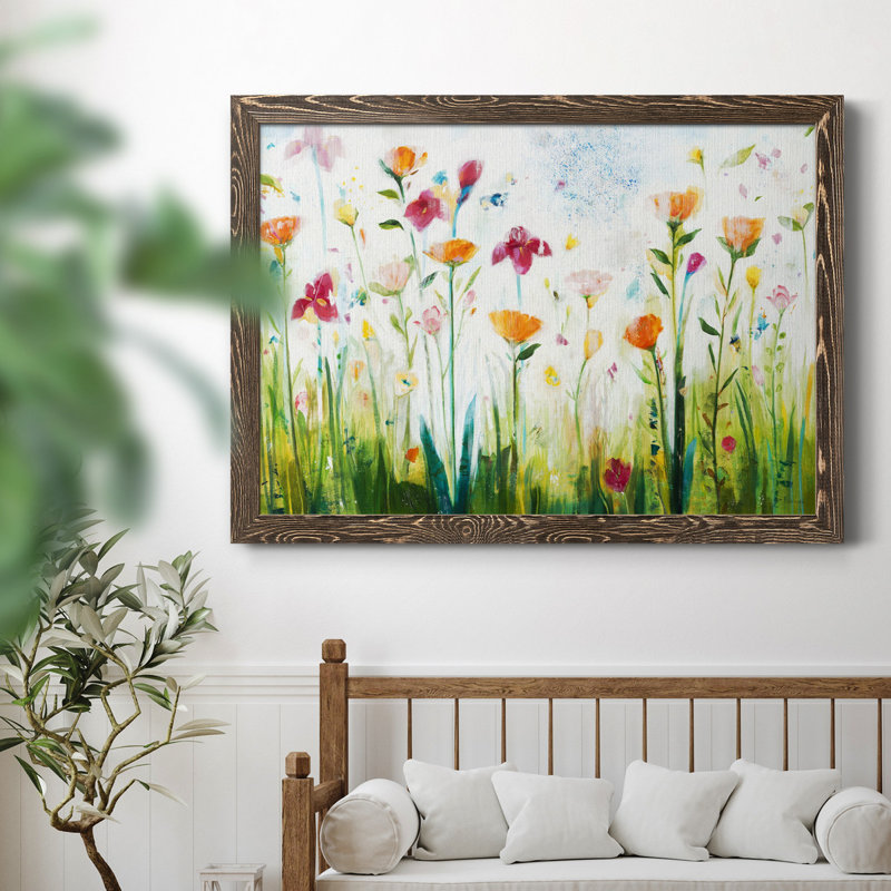 «Look for Sparrows II», reproduction d'art sur toile encadrée, Encadré de bois de noyer, H 27,5 po x l 37,5 po x P 1 po