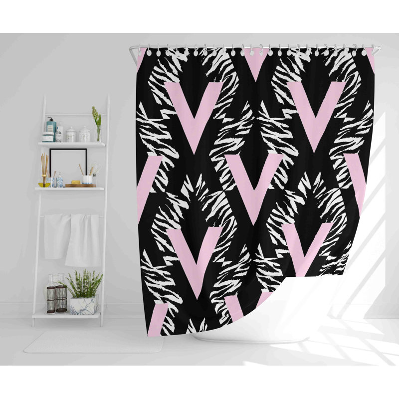 Snari Polyester Shower Curtain, 168cm H x 168cm W