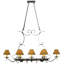 Laramie Steel Handcrafted Oval Chandelier Pot Rack