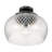 Breen 3 Light Semi-Flush with Clear Glass Shade-2039997201