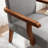 Fabric accent arm chair set of 2 with round wood table - elegant and comfortable addition to any room