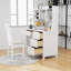Ensemble de bureau de direction et bibliothèque avec tiroirs et chaise rembourrée l 40 "-791226734