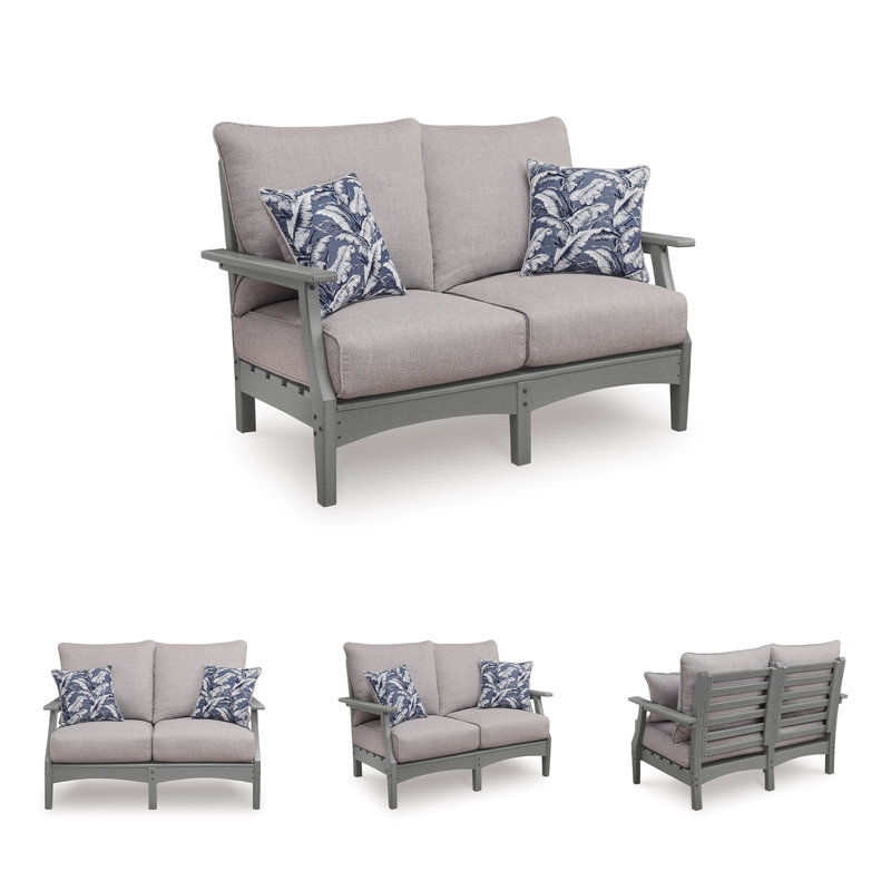 Lone View Bay Outdoor Loveseat With Cushion
