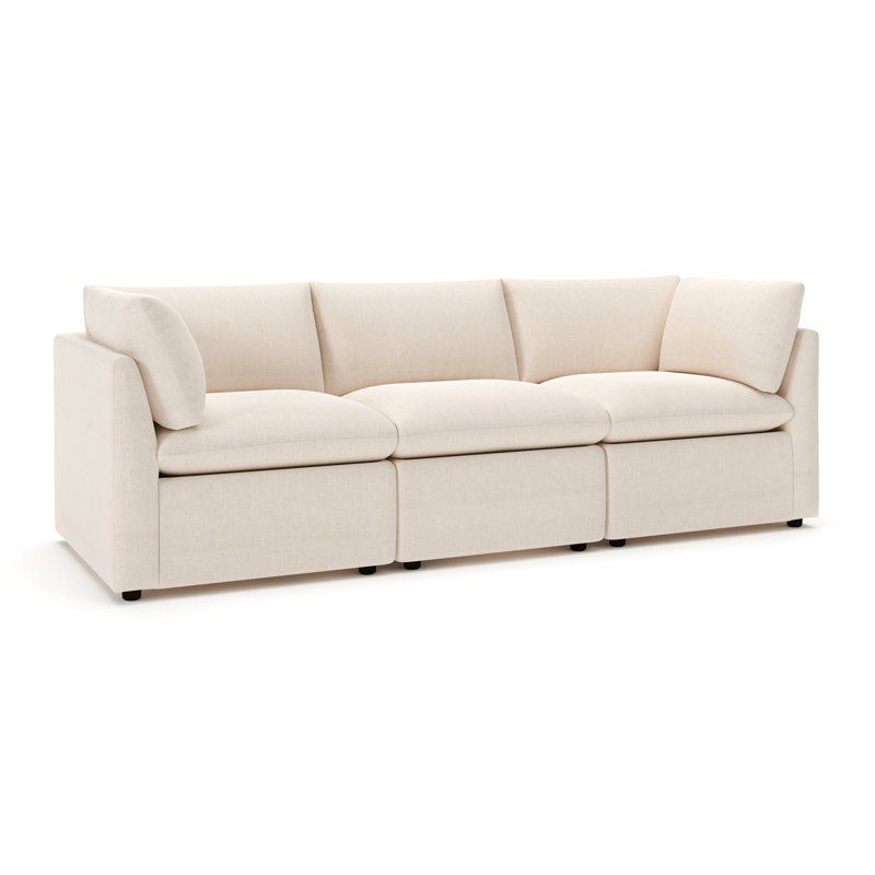 Canapé modulaire 96 po Kallie, Coquille d'œuf Nomad