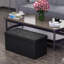Chaker 78cm Wide Faux Leather Rectangle Solid Colour Ottoman with Storage-1583637670