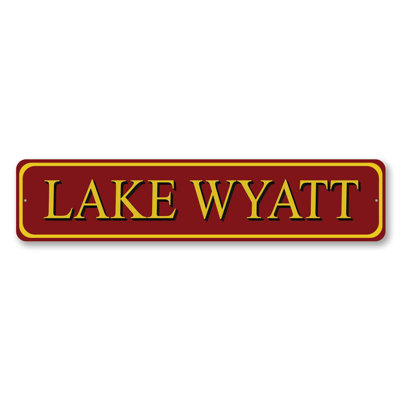 Lake House Door Aluminum Sign