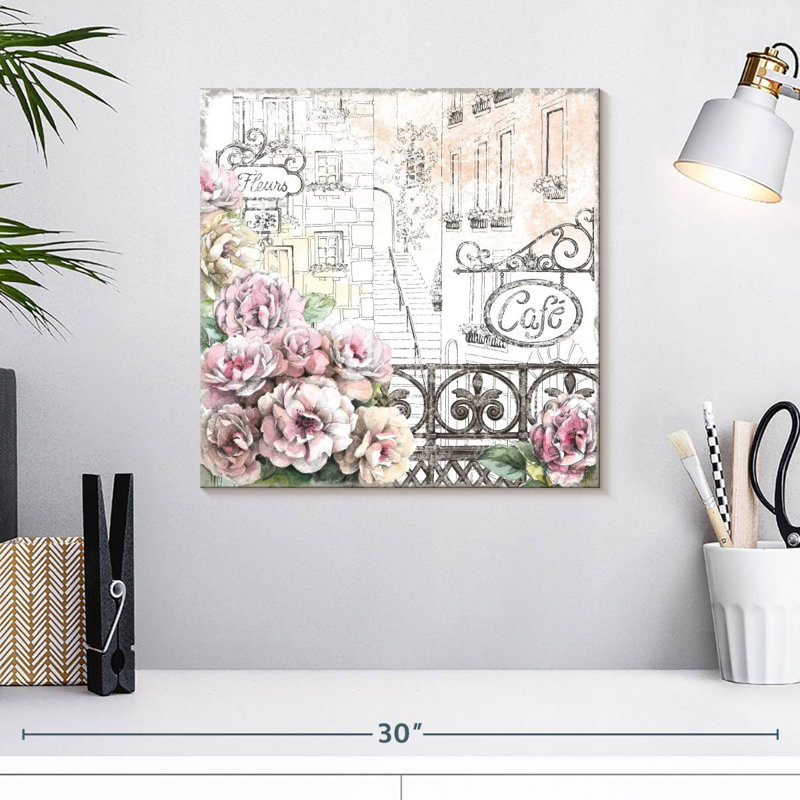 Nicci Paris Roses II, H 16 po x l 16 po