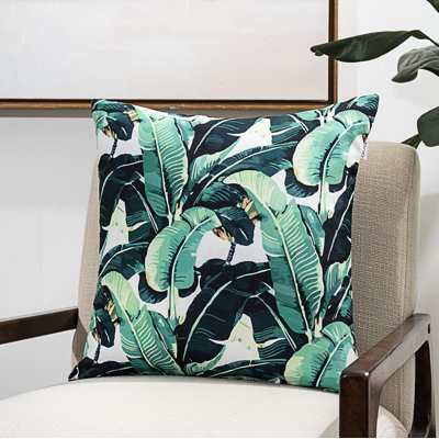  Greenery Floral Throw Pillow