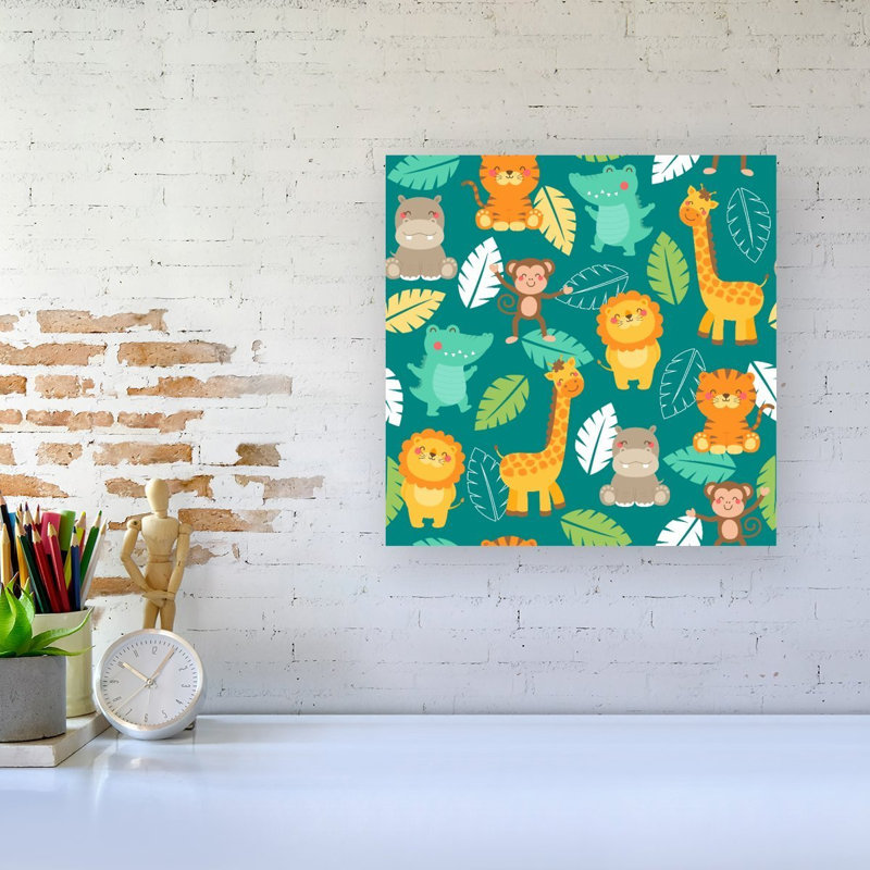 JUNGLE ANIMALS - Wrapped Canvas Print