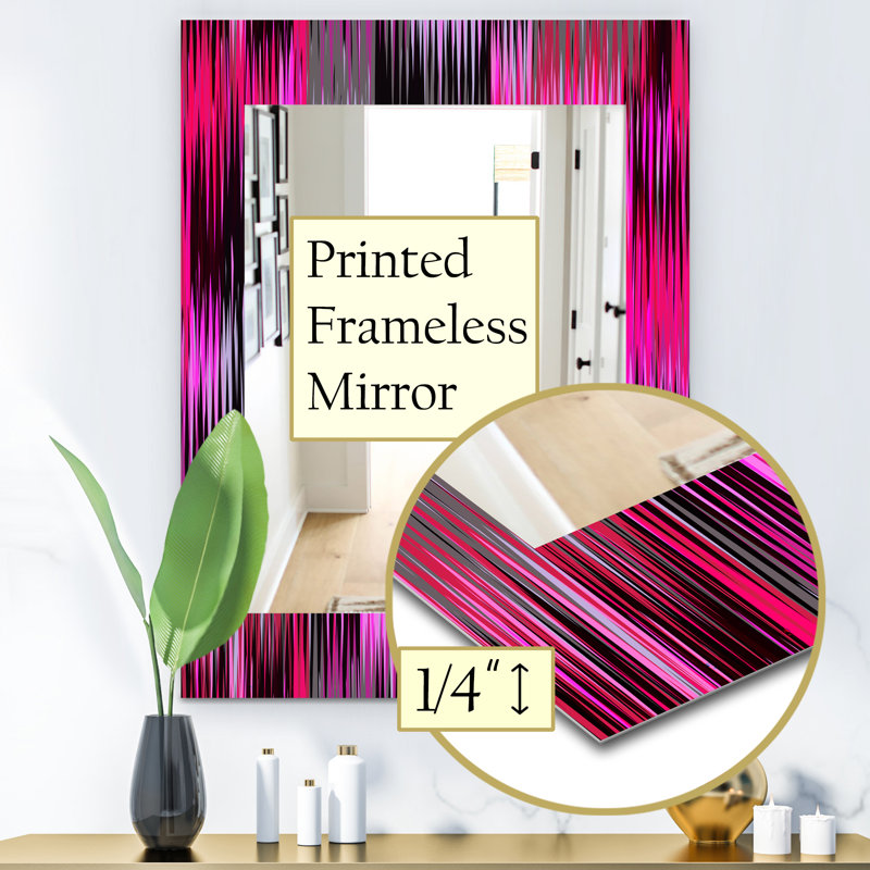 Miroir mural Ikat, H 39,4 po x l 29,5 po